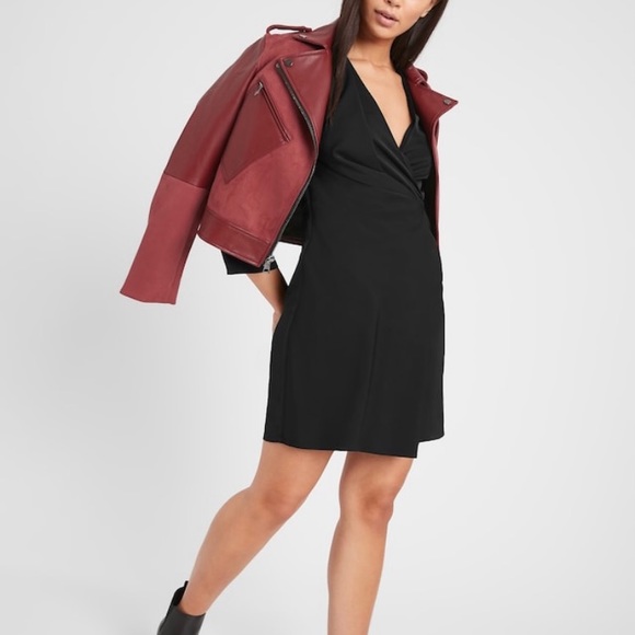 NWT-Athleta Drake Black Front Dress, Size 2 - Picture 2 of 8